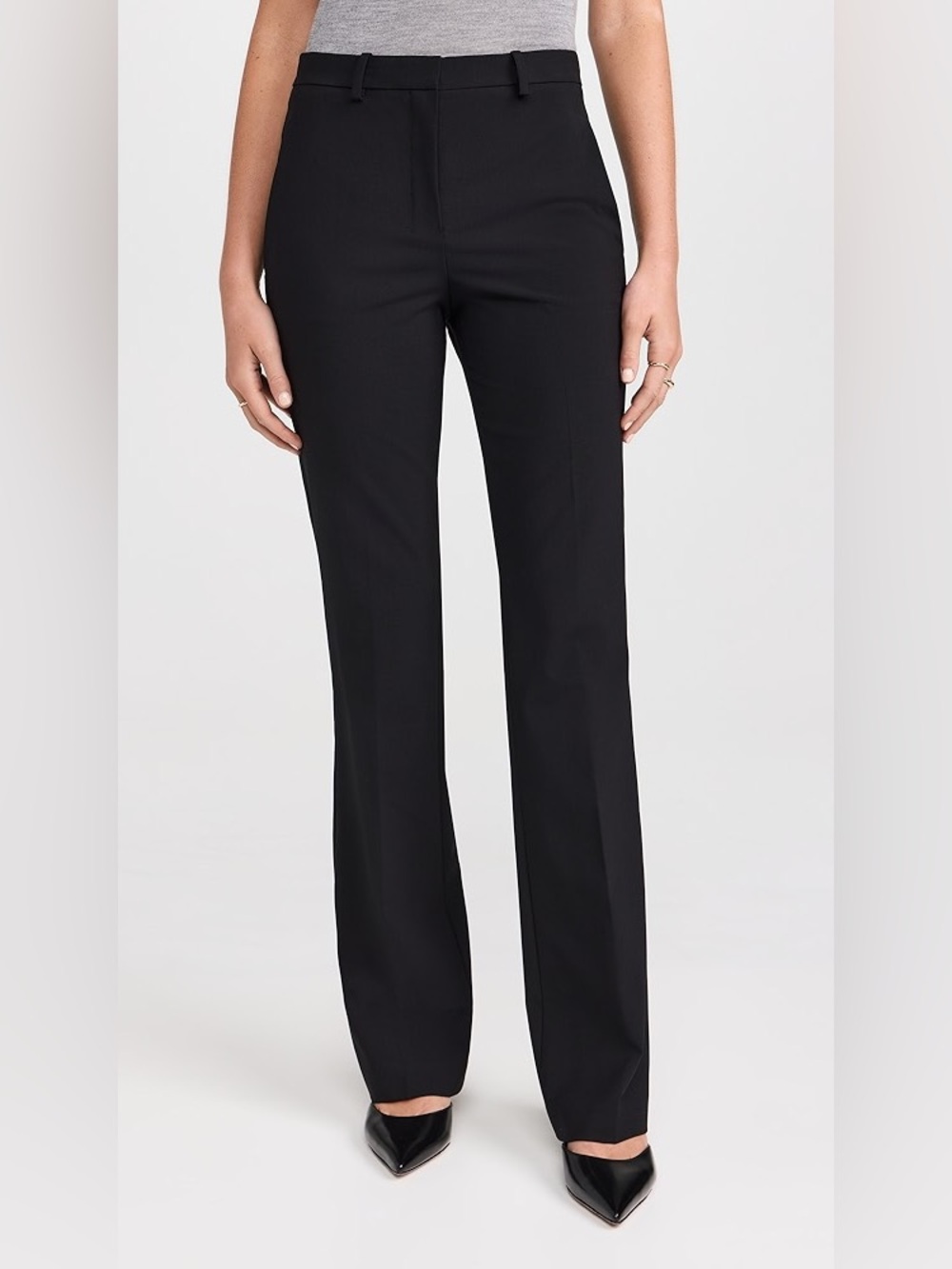 Theory Black Bootcut Wool Dress Pants  Trousers Size 2